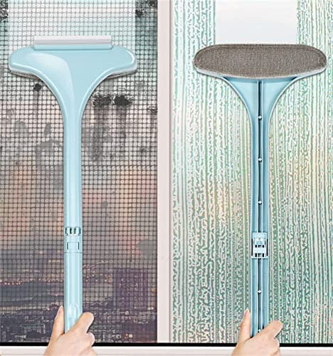 2-in-1 Multi-Function Window & Screen Cleaning Brush with Extendable Handle