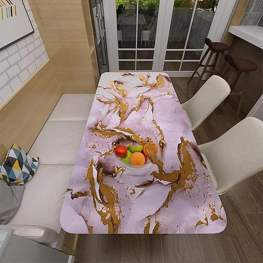 Golden Pink Marble Foil Ta-075 - Elegant Pink Gold Marble Design