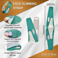 V Line Face Lift Belt for Slimming & Chin Contouring - Green
