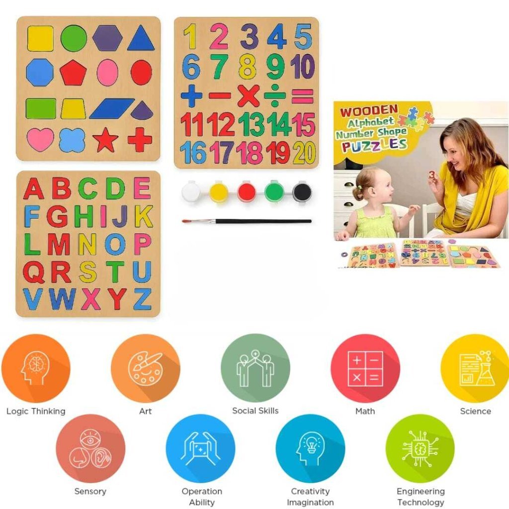 3-Piece Kids Puzzle Set