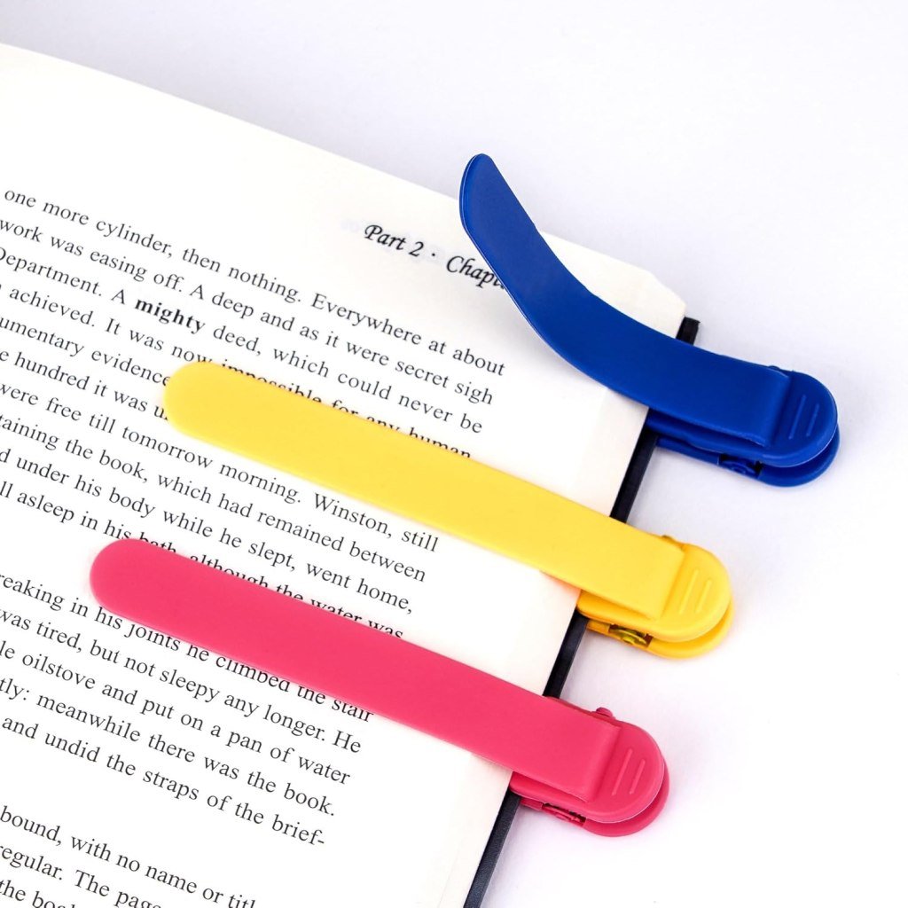 3 Pack Silicone Auto Bookmark Set – Smart, Flexible Bookmarks for Men & Women