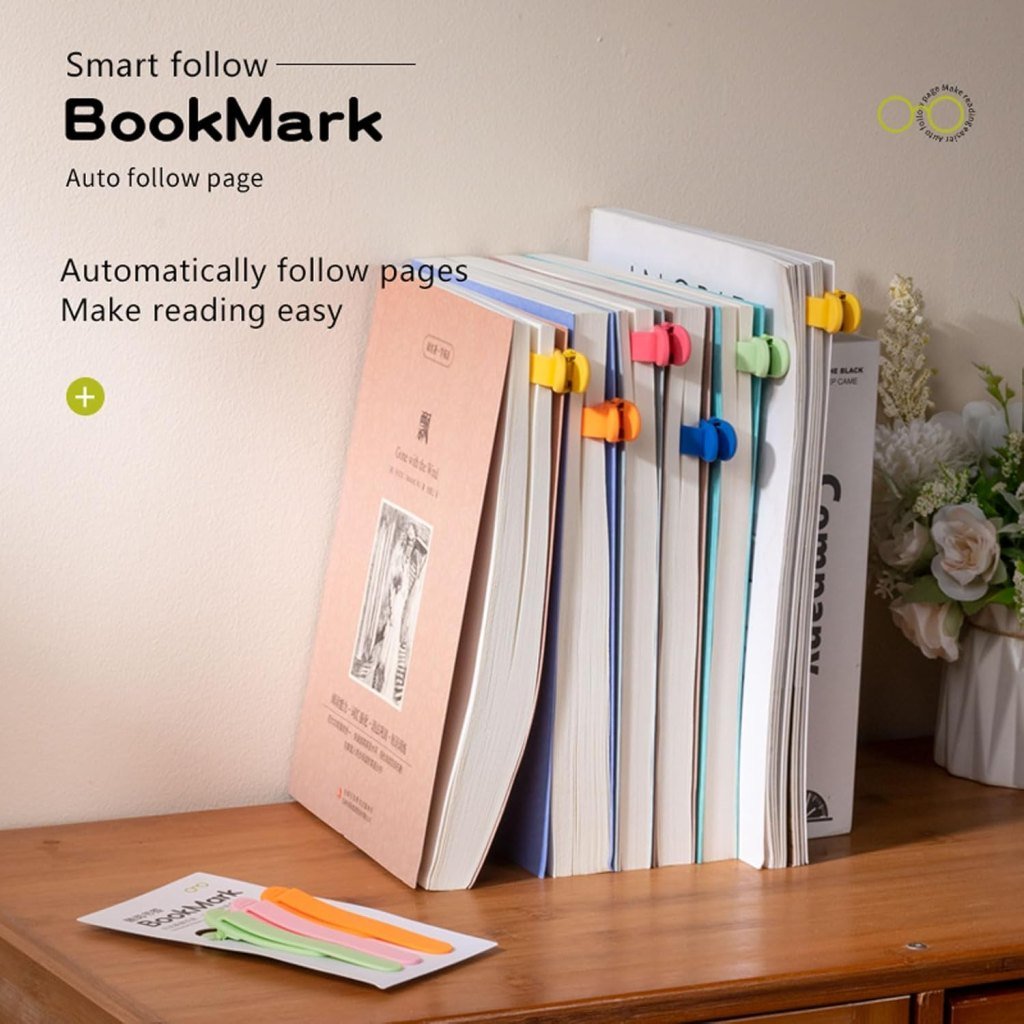 3 Pack Silicone Auto Bookmark Set – Smart, Flexible Bookmarks for Men & Women