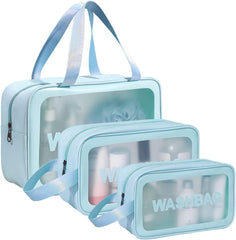 3-Pack Women’s Cosmetic & Travel Toiletry Organizer Bags