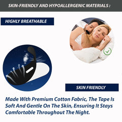 30 Pcs Anti Snore Mouth Tape – Comfortable, Skin-Friendly Sleep Strips for Adults & Kids