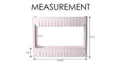 2-Layer Slim Plastic Storage Rack with Wheels for Kitchen & Laundry