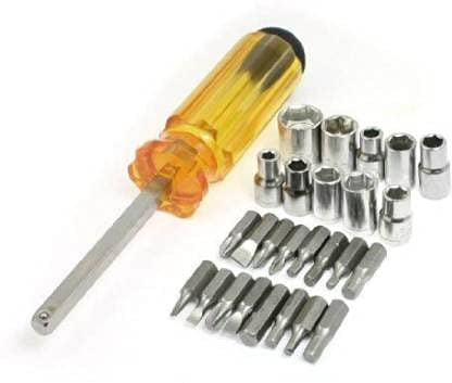 28-Piece High-Strength Screwdriver and Bit Set with Plastic Case