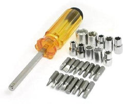 28-Piece High-Strength Screwdriver and Bit Set with Plastic Case