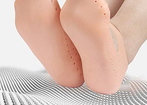 Silicone Full Heel Socks for Crack Prevention & Heel Softening