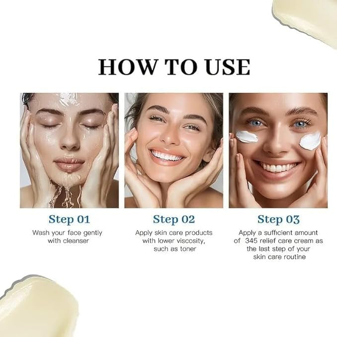 345 Relief Daily Face Moisturizer - Korean Skin Care Cream