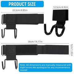 Heavy-Duty Metal Lifting Hooks for Weightlifting & Hoisting - 1 Pair
