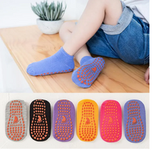 Anti Skid Cotton Floor Yoga Socks - 1 Pair