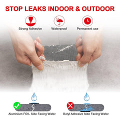 Aluminium Silver Waterproof Tape 15cm x 5m for Leak Repair