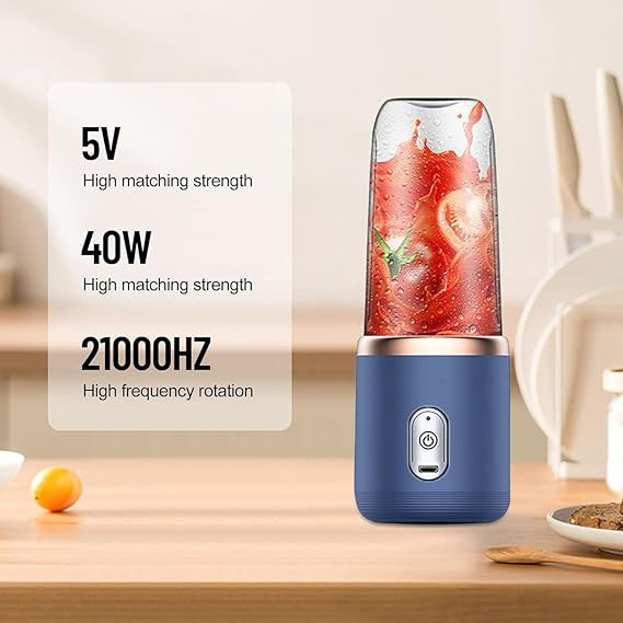 Portable Mini Electric Juicer & Blender with Shaker Bottle