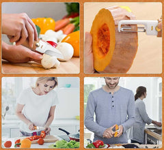 2-in-1 Multi-Function Stainless Steel Peeler & Camping Knife