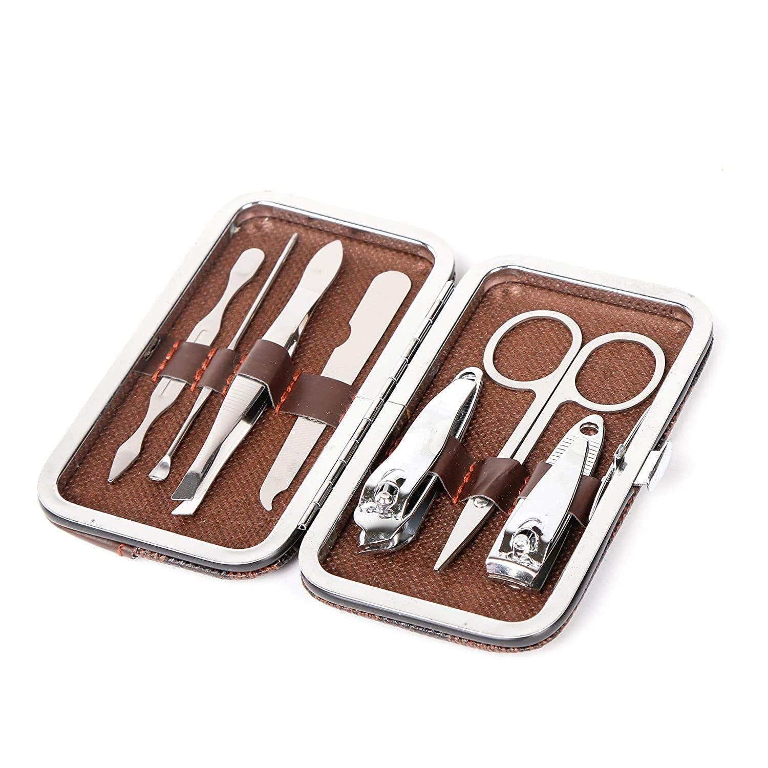 7-in-1 Professional Manicure & Pedicure Set for Nail & Facial Care