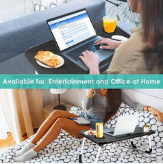Foldable Wooden Laptop Bed Table for Work, Study, & Entertainment