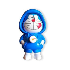 Doraemon Face Changing Keychain - Blue Cartoon Character Accessory
