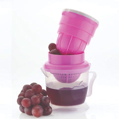 Portable 2-in-1 Manual Orange Juicer & Squeezer for Fresh Juice