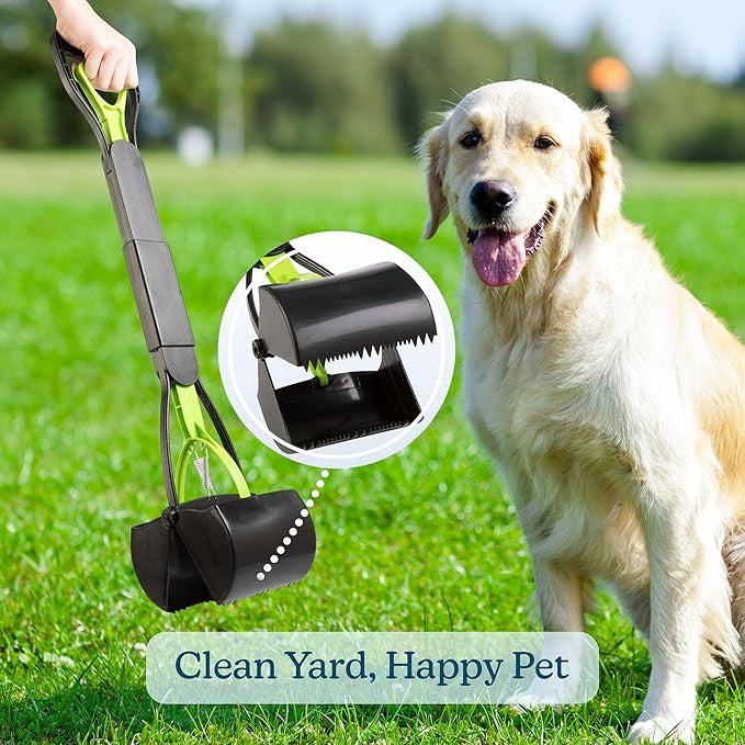 Portable Foldable Dog Poop Scooper with Ergonomic Handle