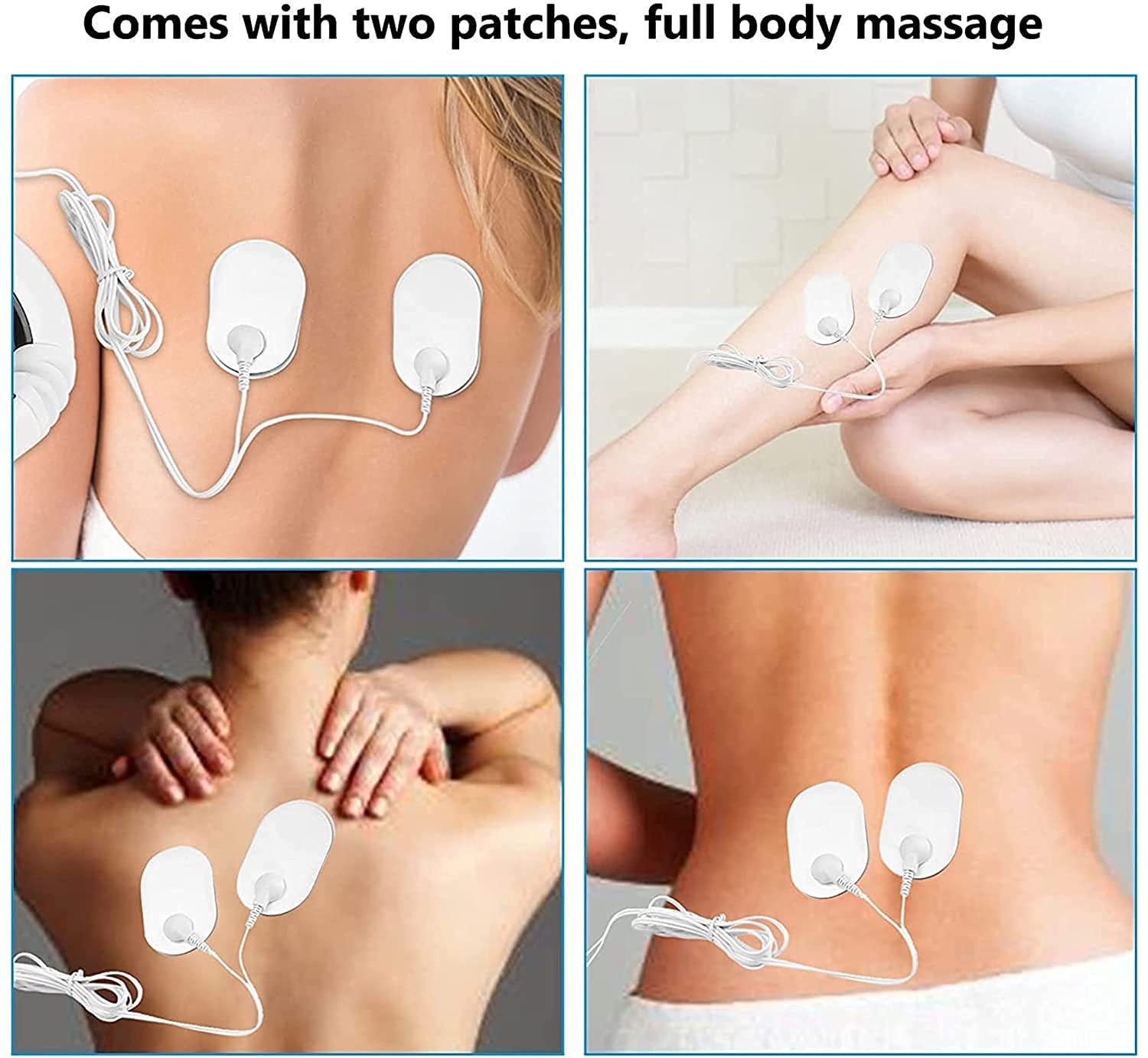 Electric Pulse Neck Massager with 6 Modes & 16 Levels for Pain Relief