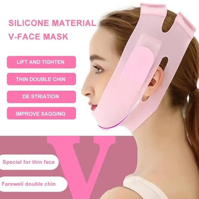 Silicone V Face Lift Belt for Double Chin & Face Contouring