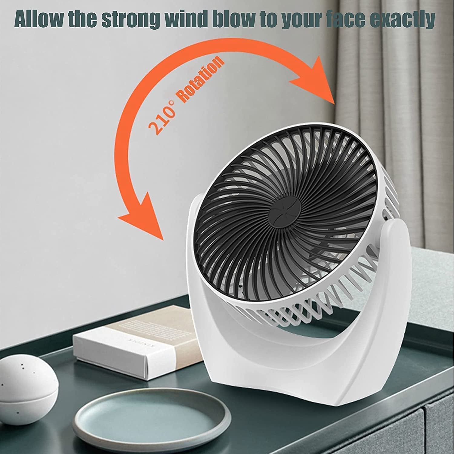 Portable Handheld & Desktop USB Rechargeable Fan with Adjustable Speed