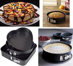 Multi-Shape Non-Stick Springform Cake Mould Set for Baking