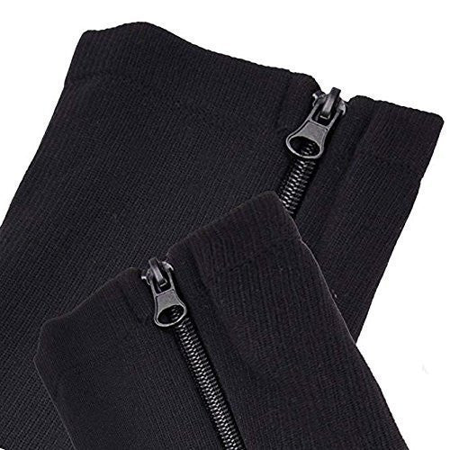 Zip Sock Medical Compression Socks for Men & Women, Class 2, Medium
