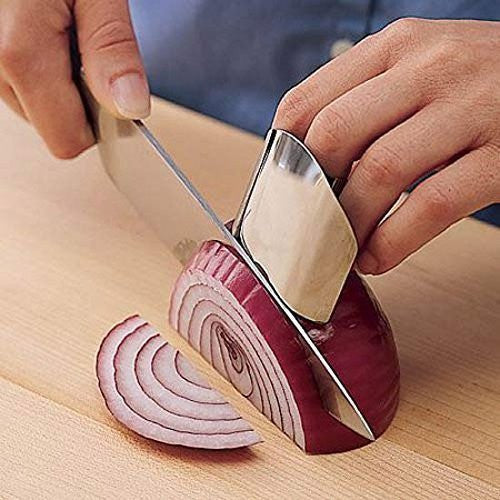 Stainless Steel Finger Guard for Safe Kitchen Cutting