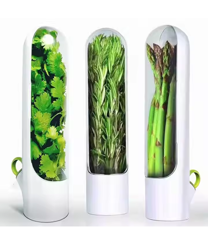 Fresh Herb Saver Capsule Case for Fridge - Keep Herbs Fresh