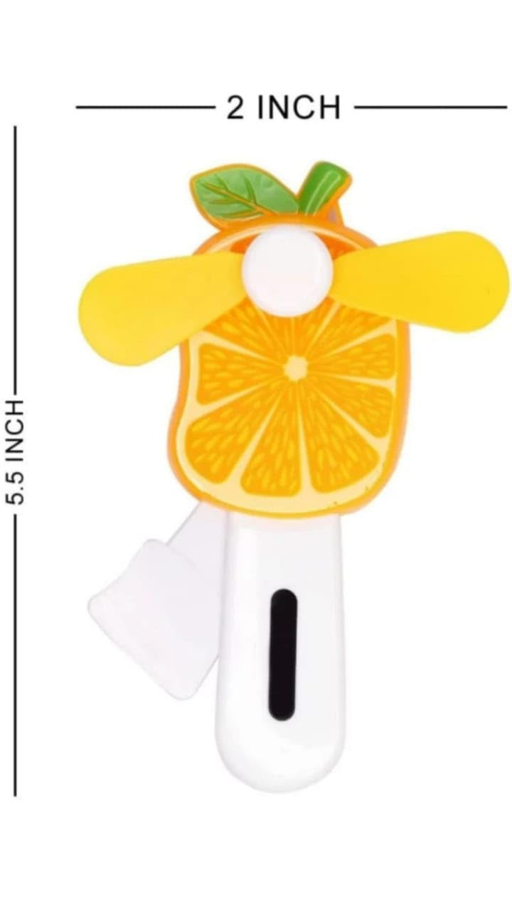 Mini Fruit Handheld Fan - Cool, Portable, Battery-Free for Kids