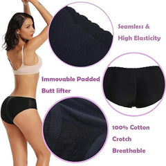 Padded Butt Lifter Panties for Natural Curves & Hip Enhancement