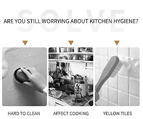 Dark Brown Marble Aluminum Foil Kitchen Stickers - Waterproof & Self-Adhesive