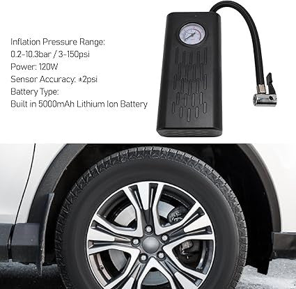 Portable Cordless Air Pump & Compressor for Tires and Inflatables