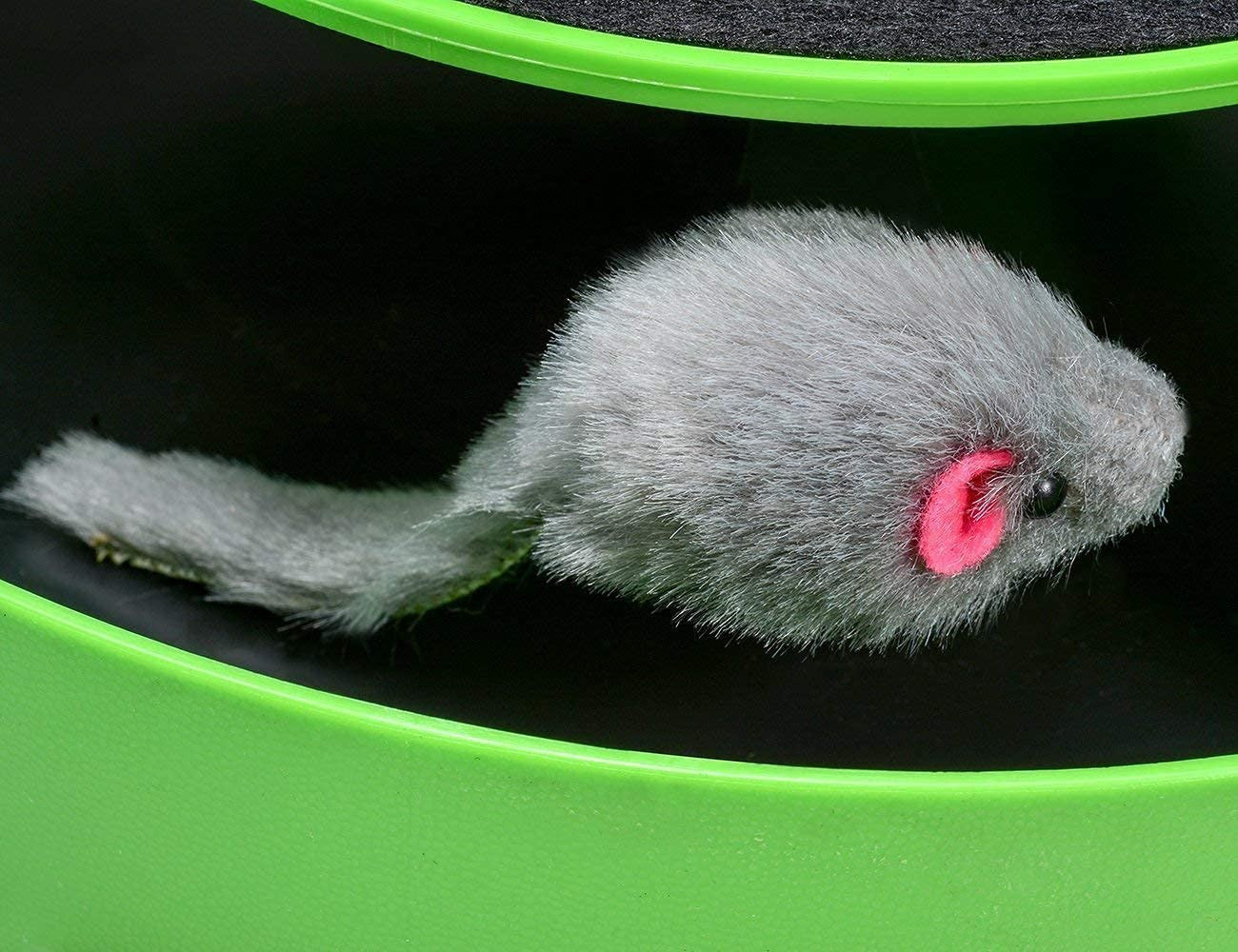 Interactive Cat Toy with Catch the Mouse & Scratch Pad for Engaged Play