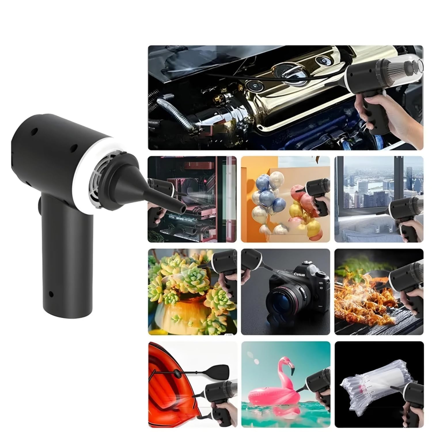 3-in-1 Cordless Handheld Vacuum for Car, Keyboard & Home