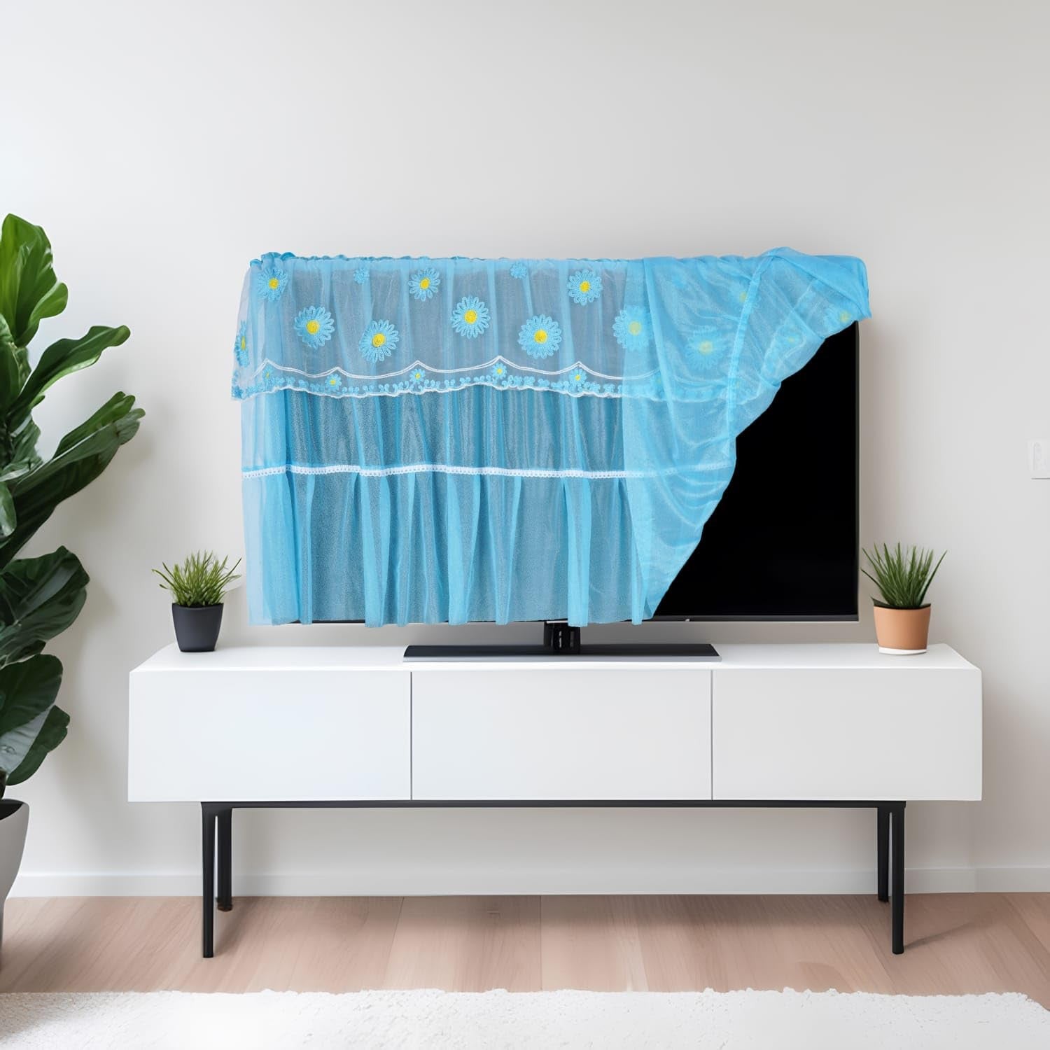 Elegant Tempered Glass TV Cover for 28-34 Inch Screens