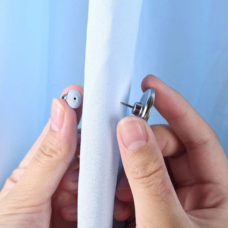 Magnetic Curtain Close Buckle - Detachable, Nail-Free, Strong Magnet - 1 Pc