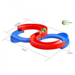 8-Shape Infinite Loop Creative Track Toy with Bouncing Balls