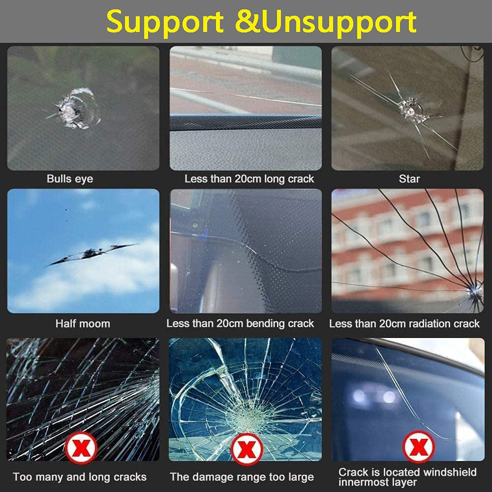 Quick Clear Windshield Repair Kit for Chips and Cracks