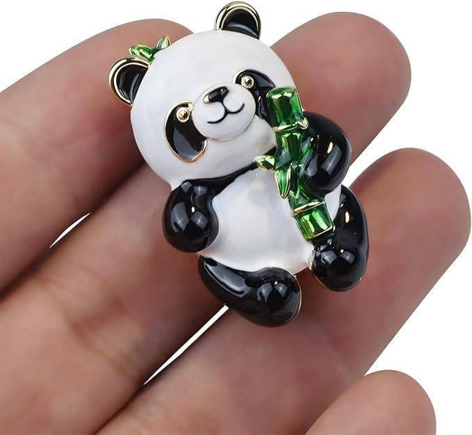Cute Panda Bear Button Pins - Perfect Accessory for Bags and Jackets