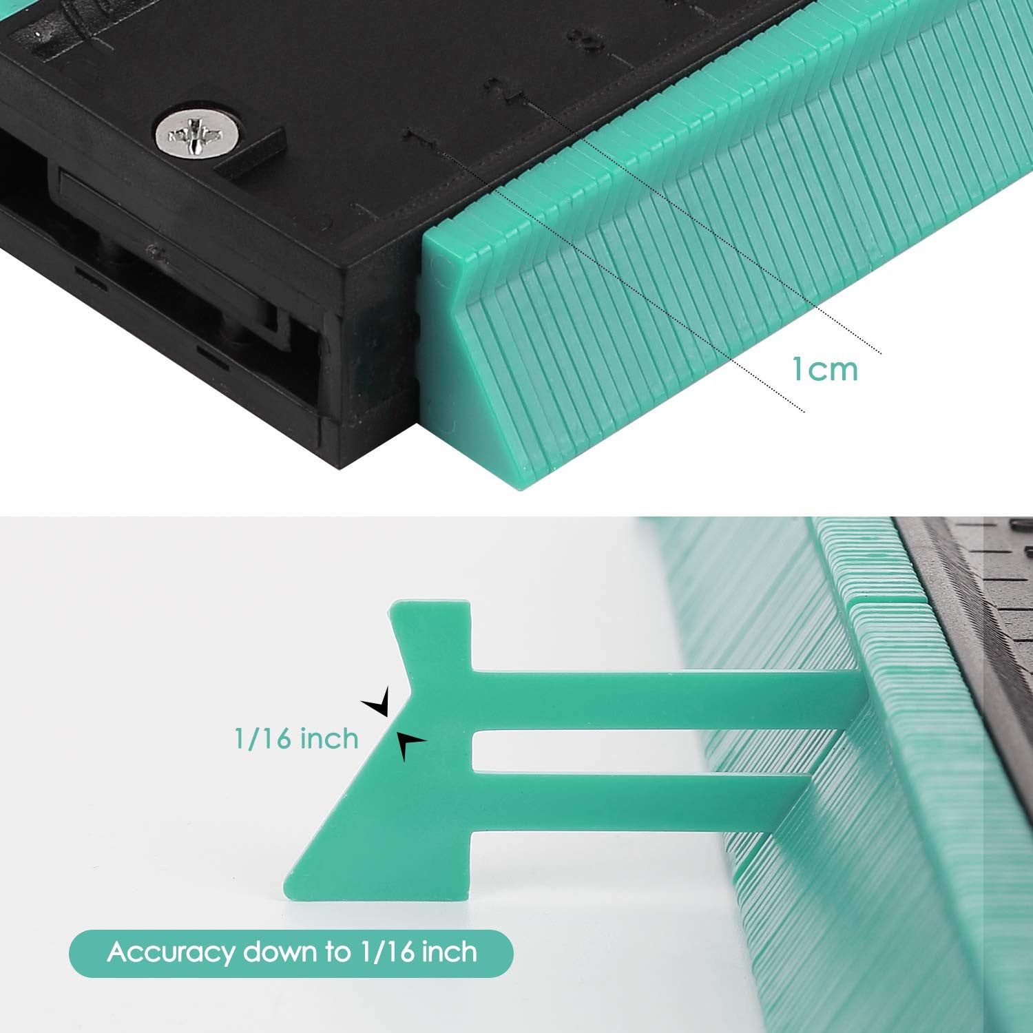 10-Inch Plastic Contour Gauge Ruler for Precise DIY & Carpentry Tasks