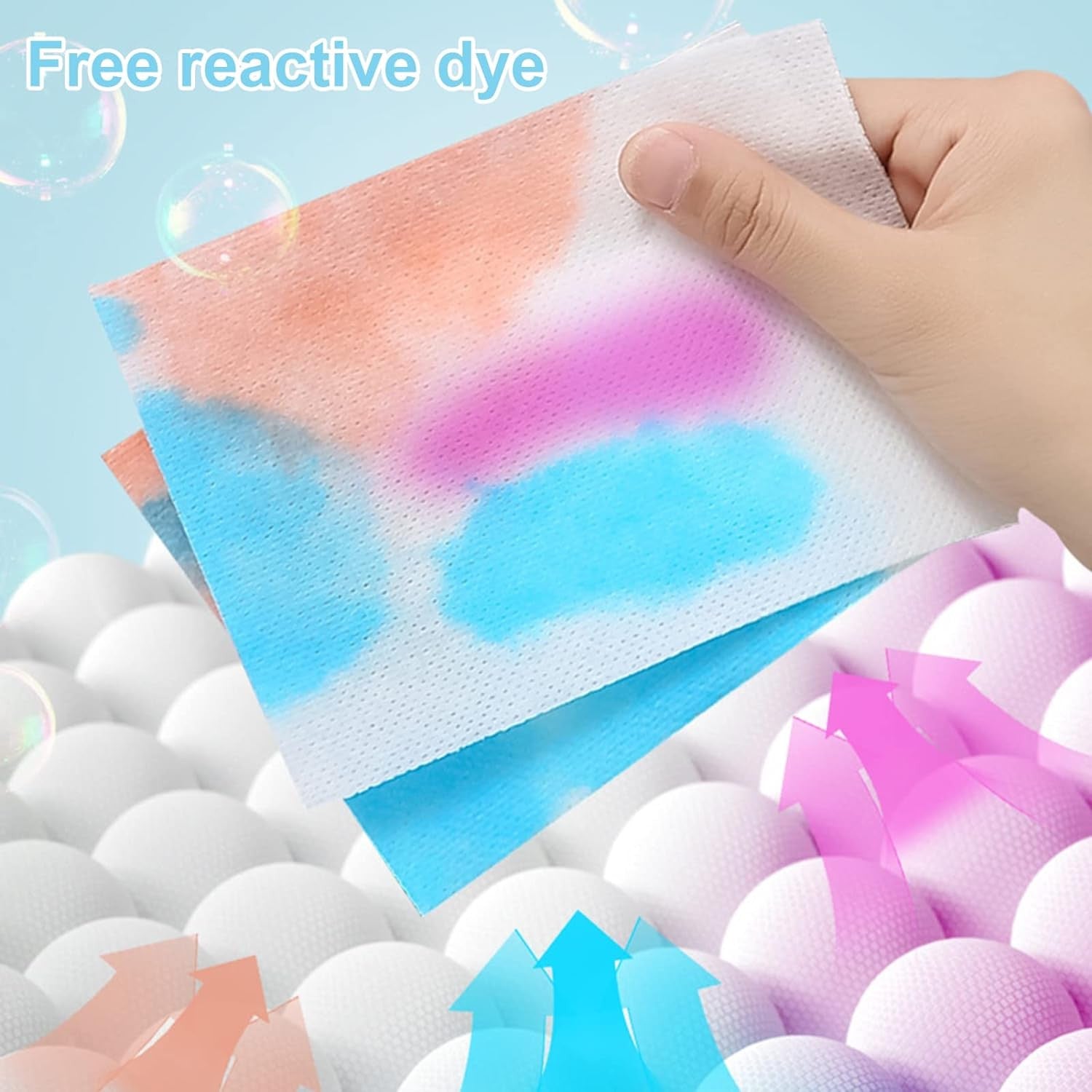 Color Catcher Laundry Detergent Sheets for Preventing Color Mixing