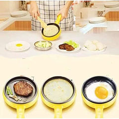 Double Layer Electric Egg Cooker with Handle, 14 Egg Capacity