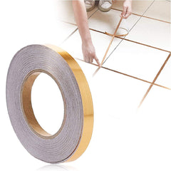 Golden 1cm x 50m Waterproof Tile Sealing Tape for Floor & Wall Decor