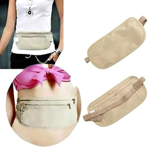 Travel Money Belt Bag with Waist Pouch Wallet Holder