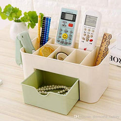 Mini Makeup Storage Box with Drawer for Cosmetics, Jewelry, and Brushes