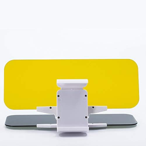 HD Car Sun Visor for Day & Night Glare Protection, Yellow