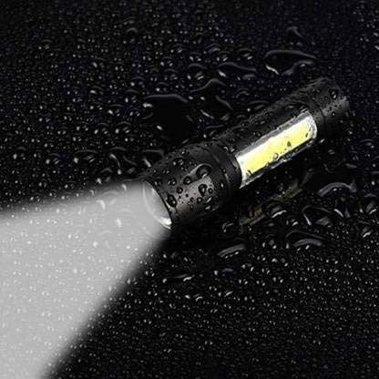2-in-1 Mini Rechargeable LED Torch with Adjustable Focus for Outdoor & Emergency