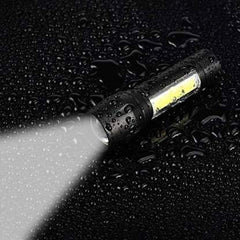 2-in-1 Mini Rechargeable LED Torch with Adjustable Focus for Outdoor & Emergency